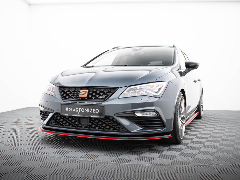 Maxton Design Front Splitter V.3 Seat Leon Cupra / FR Mk3 FL