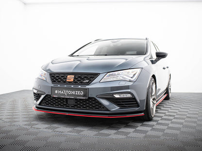 Maxton Design Front Splitter V.3 Seat Leon Cupra / FR Mk3 FL
