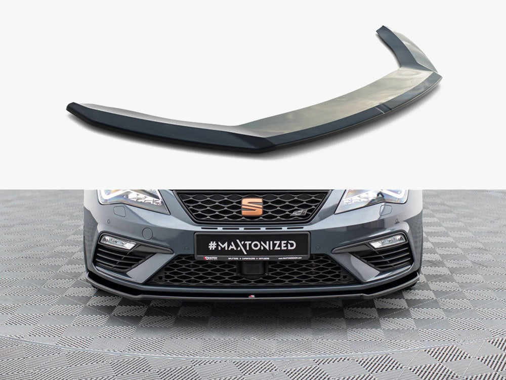 Maxton Design Front Splitter V.2 Seat Leon Cupra / FR Mk3 FL