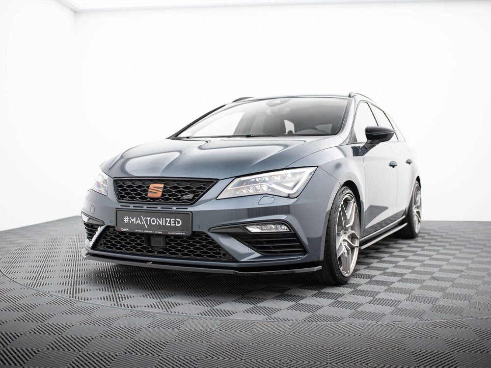 Maxton Design Front Splitter V.2 Seat Leon Cupra / FR Mk3 FL