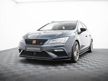 Maxton Design Front Splitter V.2 Seat Leon Cupra / FR Mk3 FL