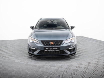 Maxton Design Front Splitter V.2 Seat Leon Cupra / FR Mk3 FL