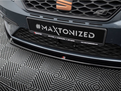 Maxton Design Front Splitter V.2 Seat Leon Cupra / FR Mk3 FL