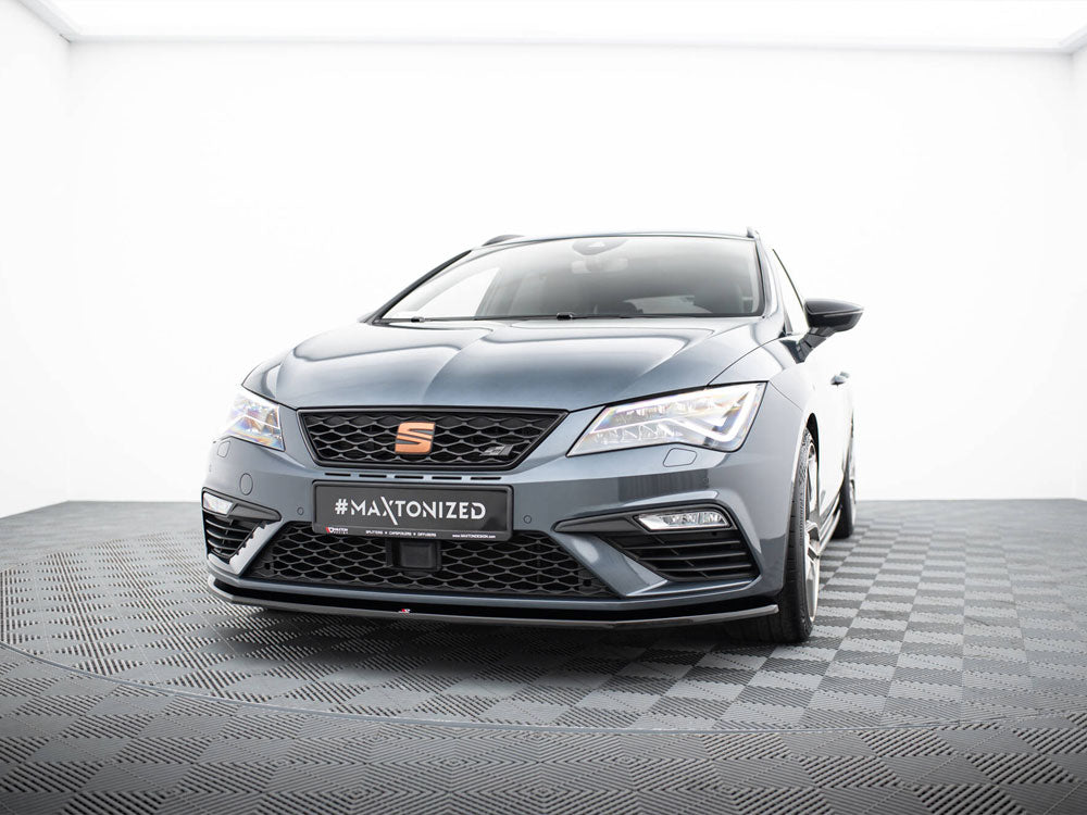 Maxton Design Front Splitter V.4 Seat Leon Cupra / FR Mk3 FL