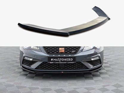Maxton Design Front Splitter V.4 Seat Leon Cupra / FR Mk3 FL