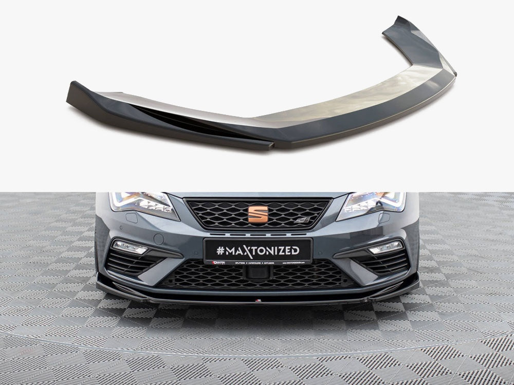 Maxton Design Front Splitter V.5 Seat Leon Cupra / FR Mk3 FL