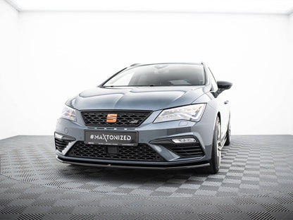 Maxton Design Front Splitter V.5 Seat Leon Cupra / FR Mk3 FL