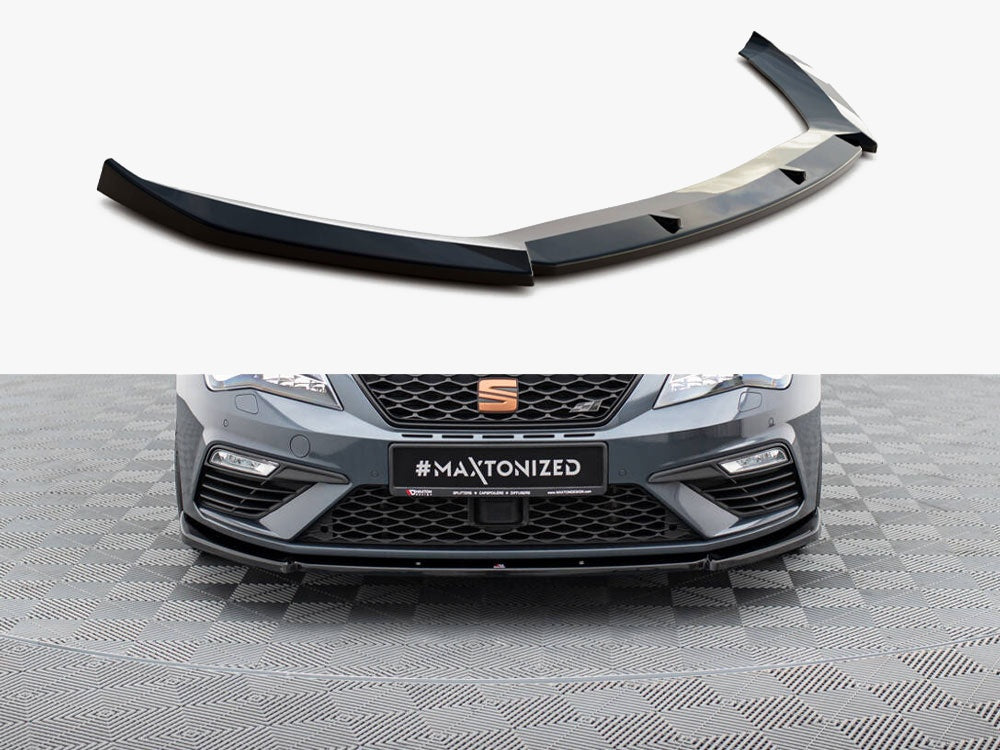 Maxton Design Front Splitter V.6 Seat Leon Cupra / FR Mk3 FL