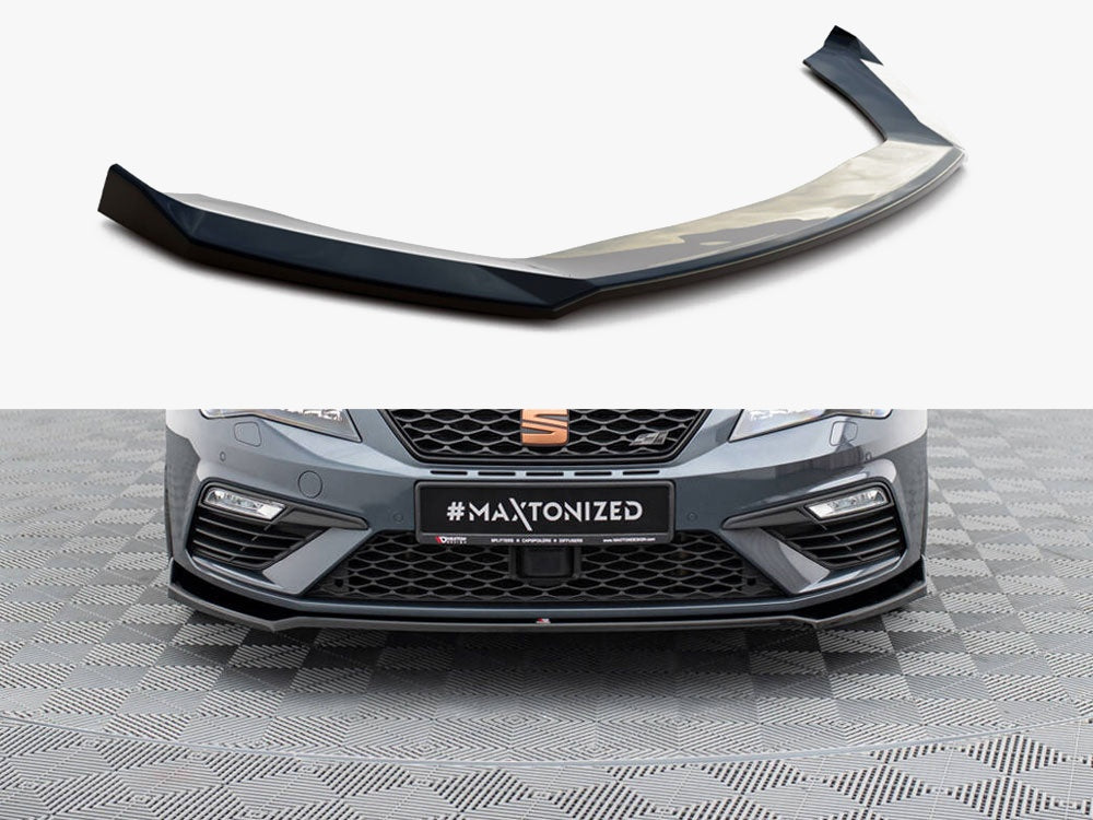 Maxton Design Front Splitter V.7 Seat Leon Cupra / FR Mk3 FL