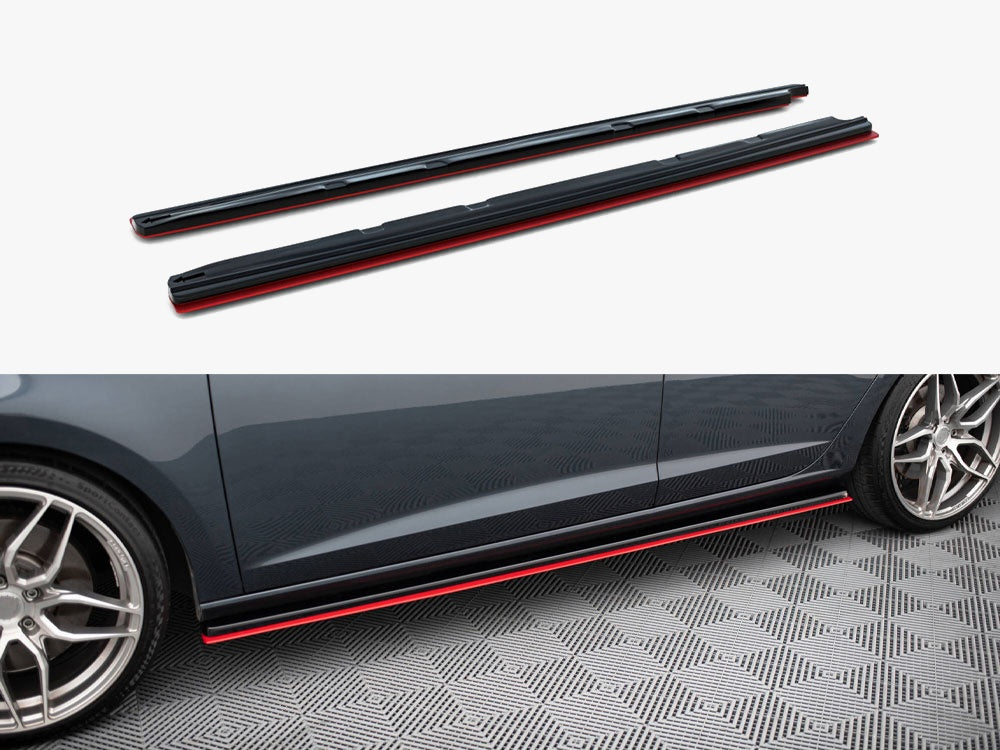 Maxton Design Side Skirts Diffusers V.3 Seat Leon Mk3 Cupra / FR Facelift