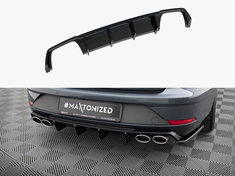 Maxton Design Rear Valance V.3 Seat Leon Cupra ST Mk3 FL