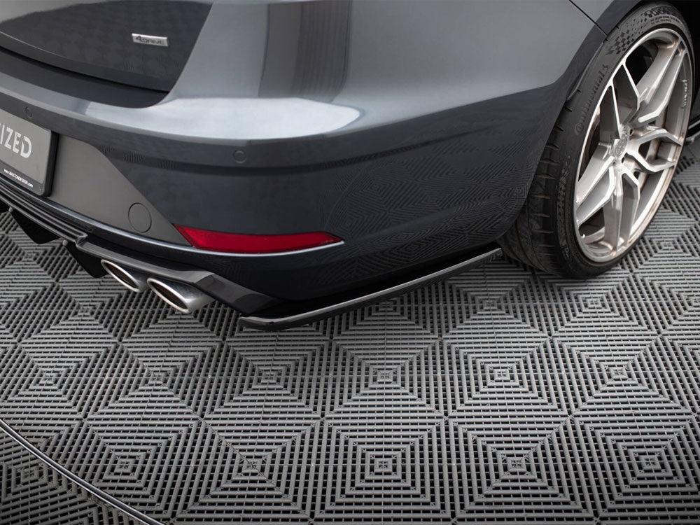 Maxton Design Rear Side Splitters V.2 Seat Leon Cupra Mk3 FL Sportstourer - Textured