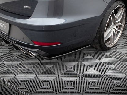 Maxton Design Rear Side Splitters V.2 Seat Leon Cupra Mk3 FL Sportstourer - Textured