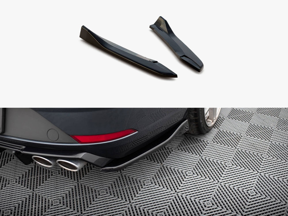 Maxton Design Rear Side Splitters V.3 Seat Leon Cupra Mk3 FL Sportstourer - Carbon Look