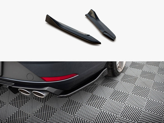 Maxton Design Rear Side Splitters V.3 Seat Leon Cupra Mk3 FL Sportstourer - Carbon Look