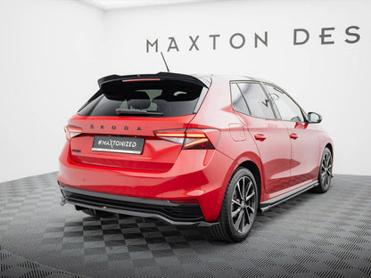 Maxton Design Rear Splitter (Vertical Bars) Skoda Fabia Monte Carlo Mk4