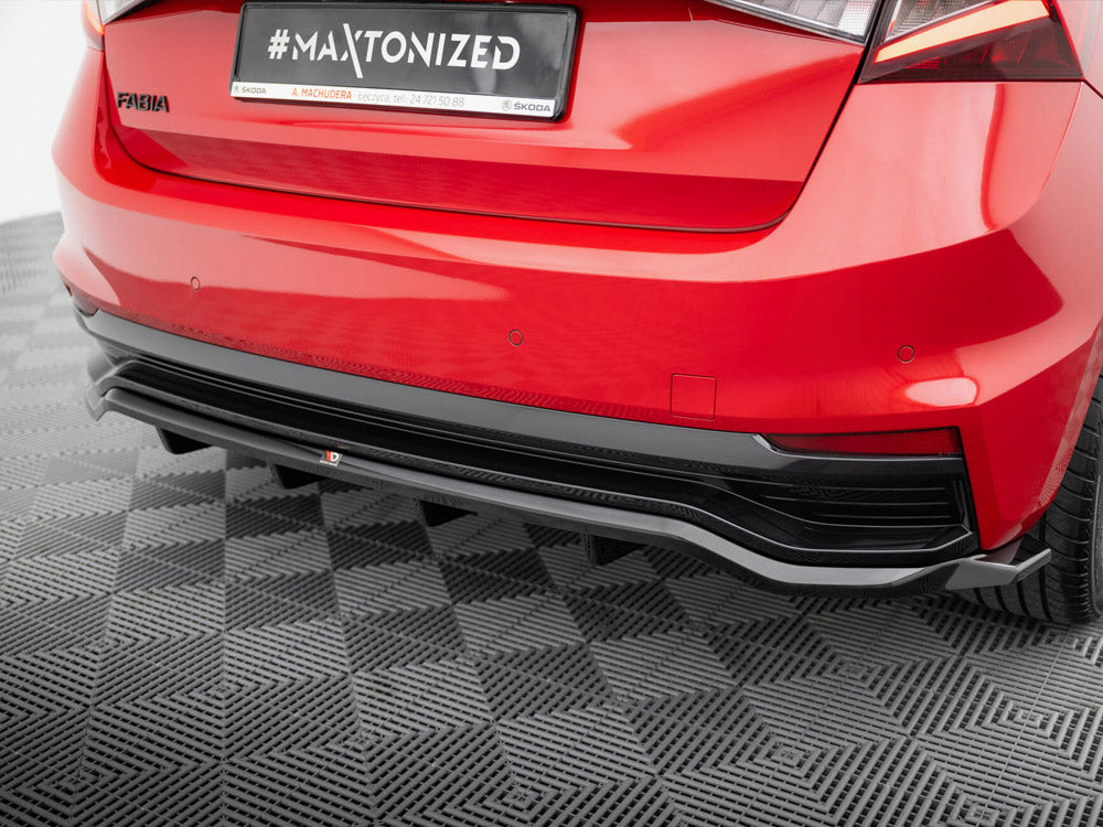 Maxton Design Rear Splitter (Vertical Bars) Skoda Fabia Monte Carlo Mk4