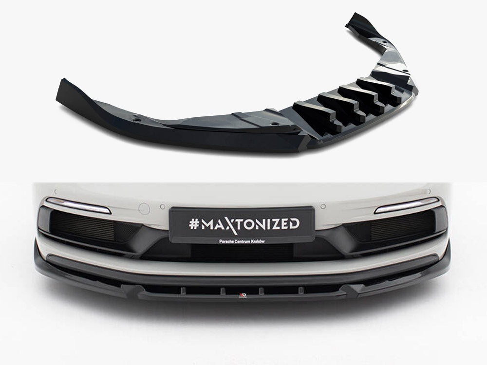 Maxton Design Front Splitter V.2 Porsche 718 Cayman GTS 982c