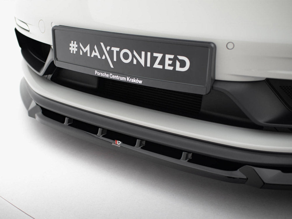 Maxton Design Front Splitter V.2 Porsche 718 Cayman GTS 982c