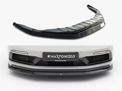 Maxton Design Front Splitter V.1 Porsche 718 Cayman GTS 982c