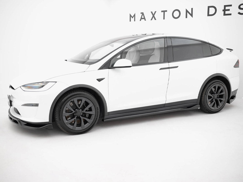 Maxton Design Side Skirts Diffusers V.2 Tesla Model X Mk1 Facelift