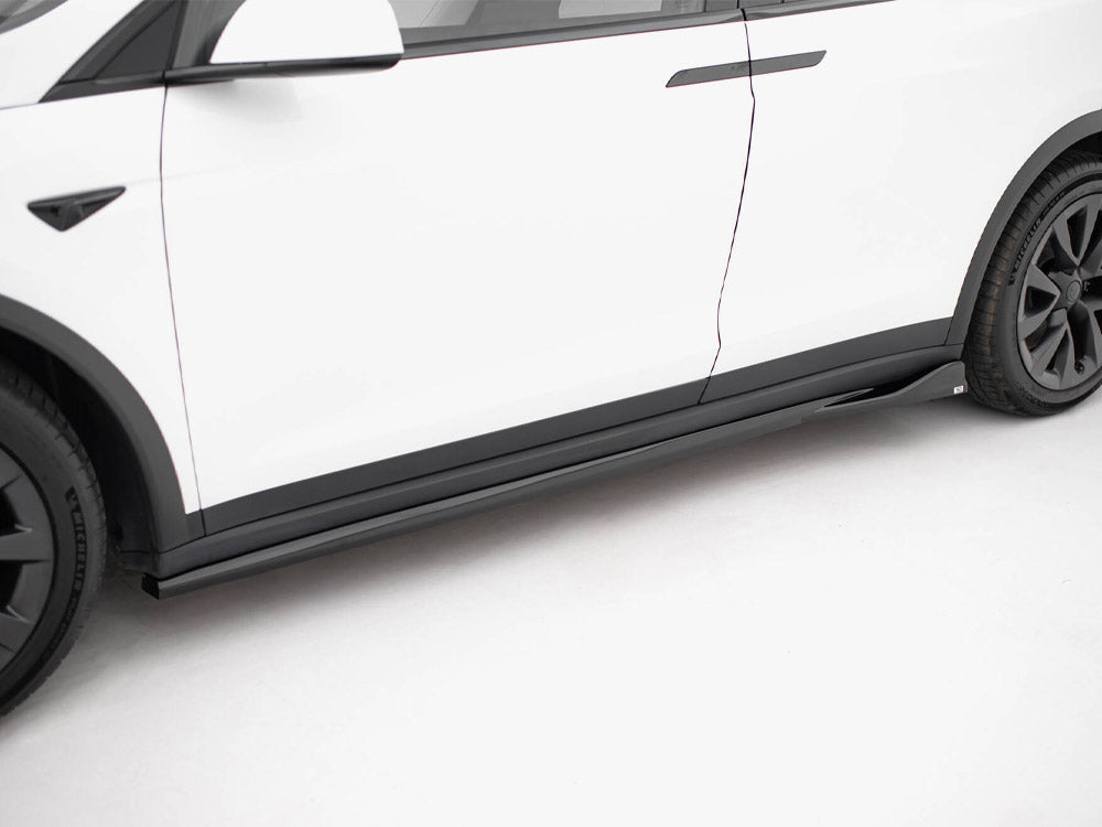 Maxton Design Side Skirts Diffusers V.2 Tesla Model X Mk1 Facelift