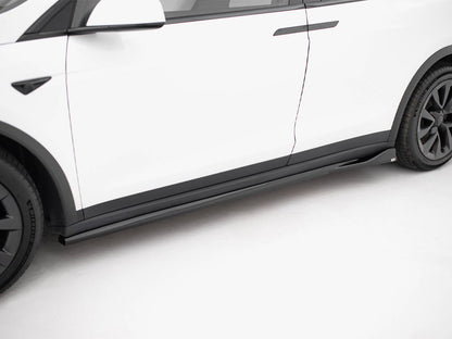 Maxton Design Side Skirts Diffusers V.2 Tesla Model X Mk1 Facelift