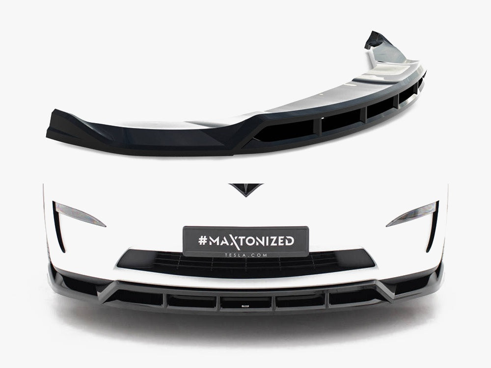 Maxton Design Front Splitter V.3 Tesla Model X Mk1 Facelift