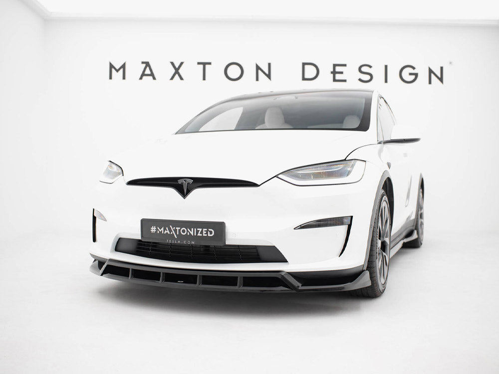 Maxton Design Front Splitter V.3 Tesla Model X Mk1 Facelift