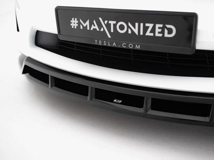 Maxton Design Front Splitter V.3 Tesla Model X Mk1 Facelift