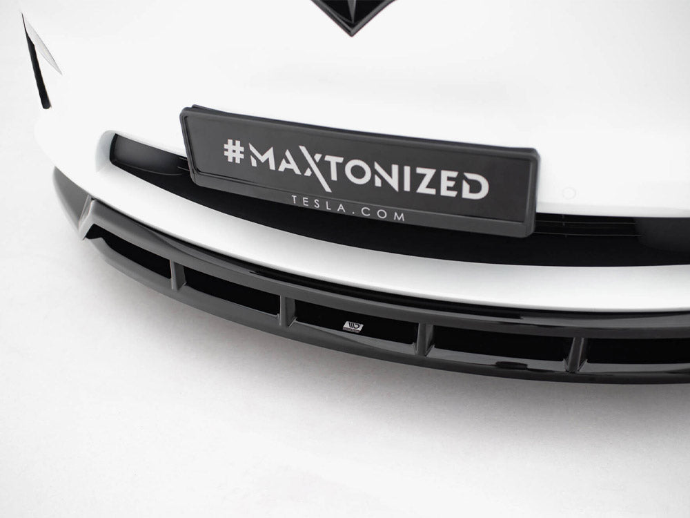 Maxton Design Front Splitter V.3 Tesla Model X Mk1 Facelift