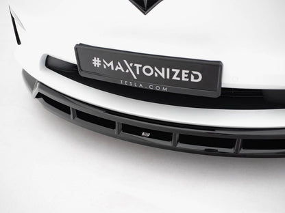 Maxton Design Front Splitter V.3 Tesla Model X Mk1 Facelift