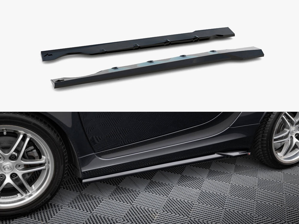 Maxton Design Side Skirts Diffusers Brabus Smart Fortwo C451 Facelift