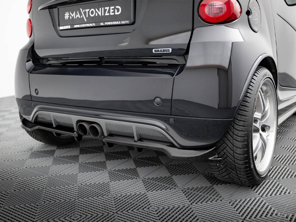 Maxton Design Rear Splitter (Vertical Bars) Brabus Smart Fortwo C451 Facelift