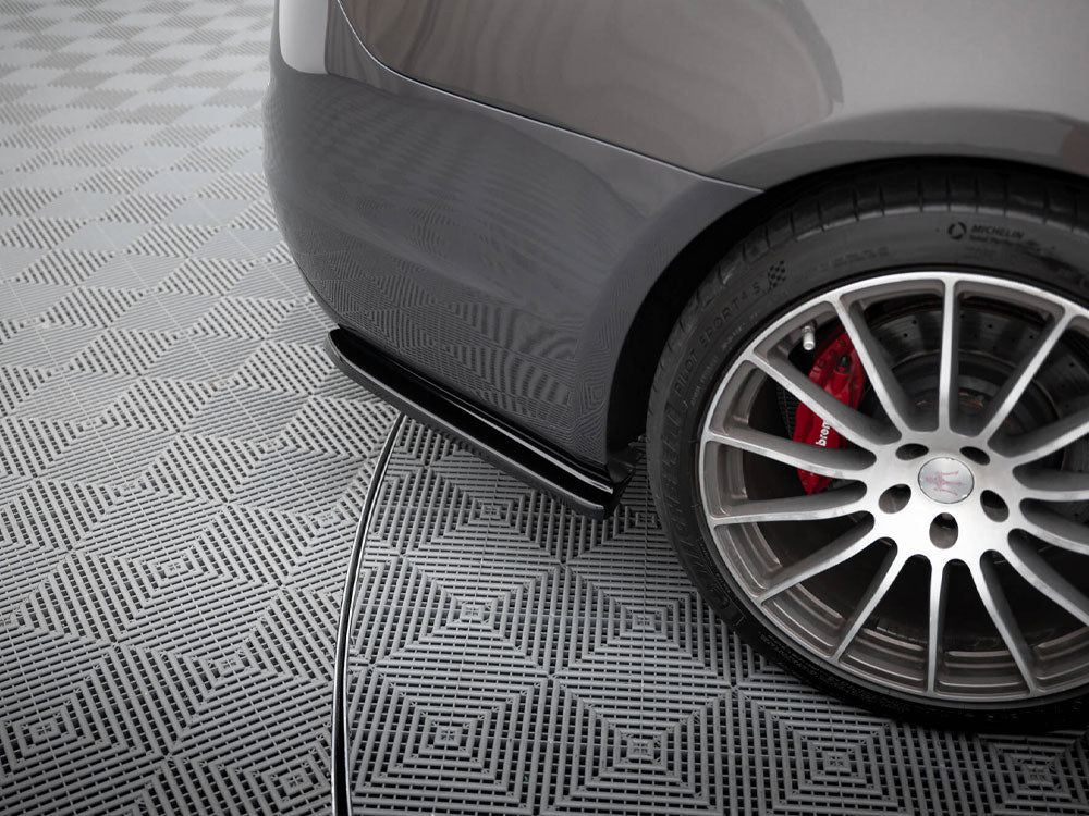 Maxton Design Rear Side Splitters Maserati Quattroporte Mk6 - Carbon Look