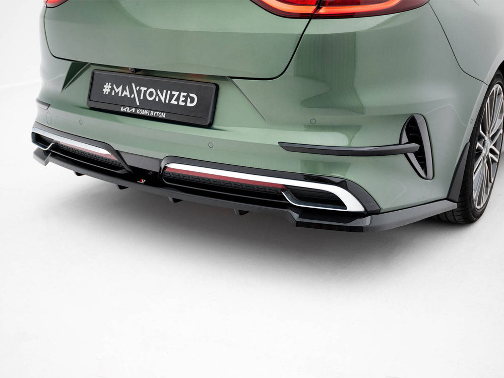 Maxton Design Rear Splitter (Vertical Bars) Kia Proceed GT-Line Mk1 Facelift