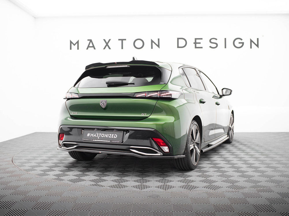 Maxton Design Rear Splitter (Vertical Bars) Peugeot 308 Hatchback Mk3