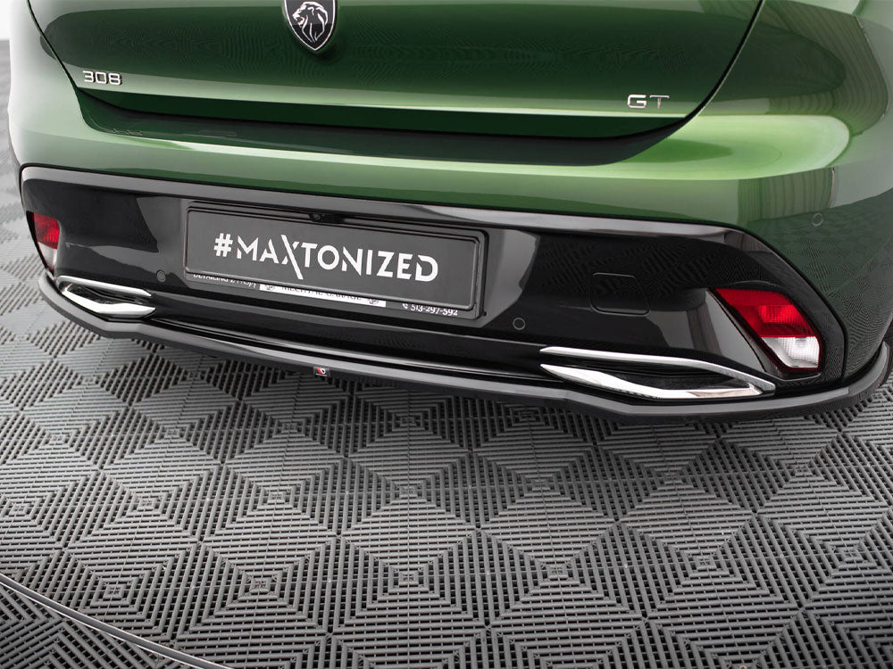 Maxton Design Rear Splitter (Vertical Bars) Peugeot 308 Hatchback Mk3