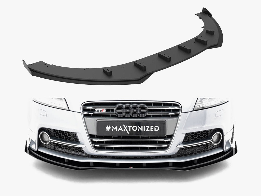 Maxton Design Street PRO Front Splitter + Flaps Audi TT S / TT S-Line 8J Facelift