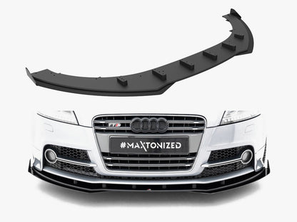 Maxton Design Street PRO Front Splitter + Flaps Audi TT S / TT S-Line 8J Facelift