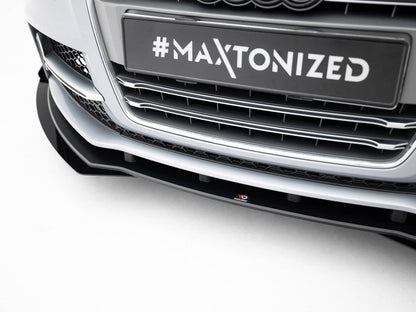 Maxton Design Street PRO Front Splitter + Flaps Audi TT S / TT S-Line 8J Facelift