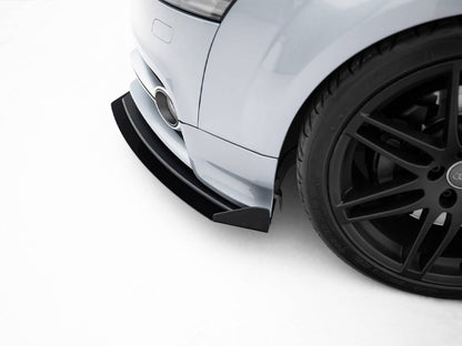 Maxton Design Street PRO Front Splitter + Flaps Audi TT S / TT S-Line 8J Facelift