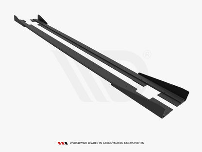 Maxton Design Street PRO Side Skirts Diffusers + Flaps Audi TT S / TT S-Line 8J Facelift