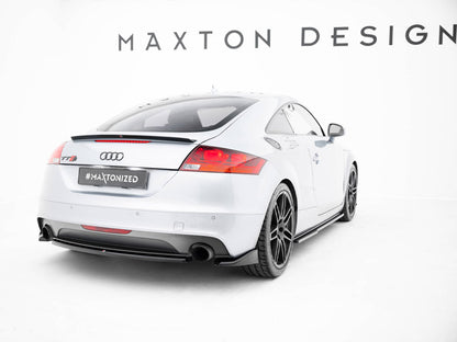 Maxton Design Central Rear Splitter Audi TT S-Line 8J Facelift