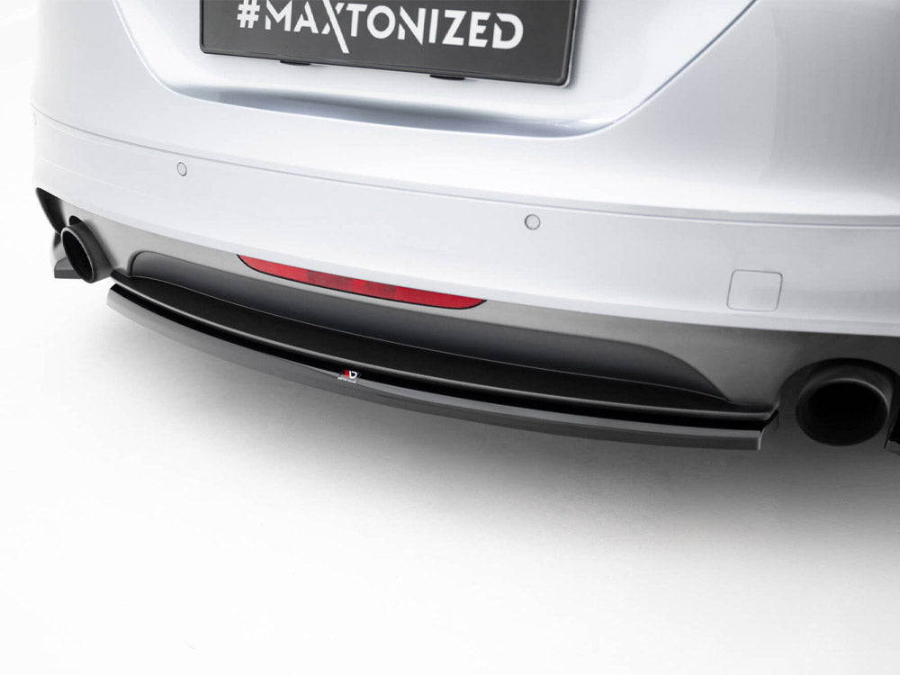 Maxton Design Central Rear Splitter Audi TT S-Line 8J Facelift