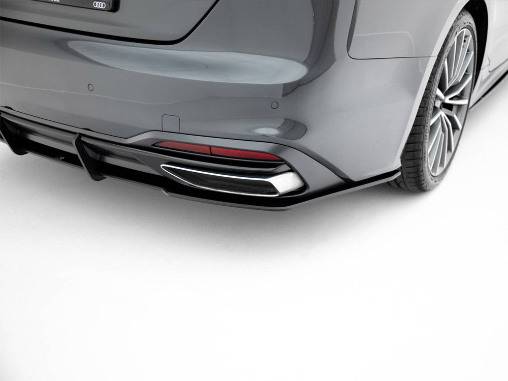 Maxton Design Street PRO Rear Diffuser Audi A5 F5 Facelift - Black-Red