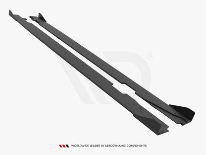 Maxton Design Street PRO Side Skirts Diffusers + Flaps Audi A5 Sportback F5 Facelift