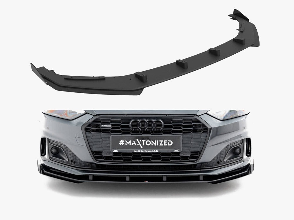 Maxton Design Street PRO Front Splitter + Flaps Audi A5 F5 Facelift