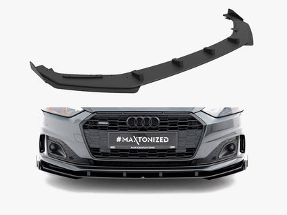 Maxton Design Street PRO Front Splitter + Flaps Audi A5 F5 Facelift