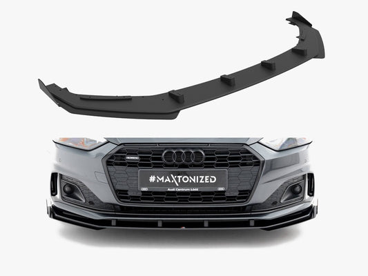 Maxton Design Street PRO Front Splitter + Flaps Audi A5 F5 Facelift